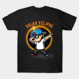 Dabbing boys Solar Eclipse sunglasses girls kid gift solar eclipse T-Shirt